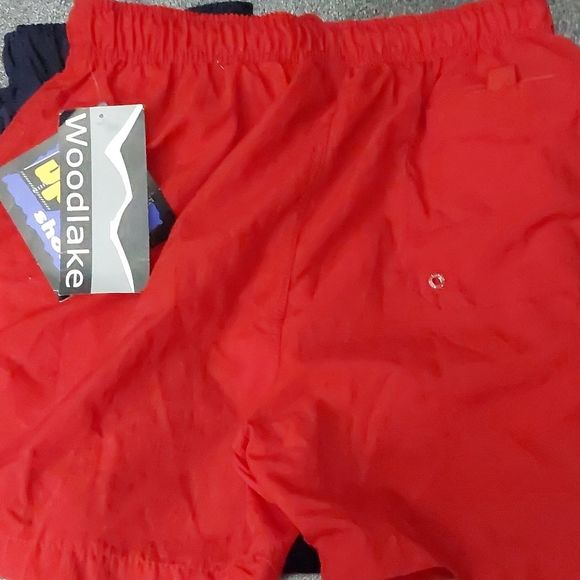 NWT Woodlake Sport Shorts Red & Blue - Picture 3 of 9